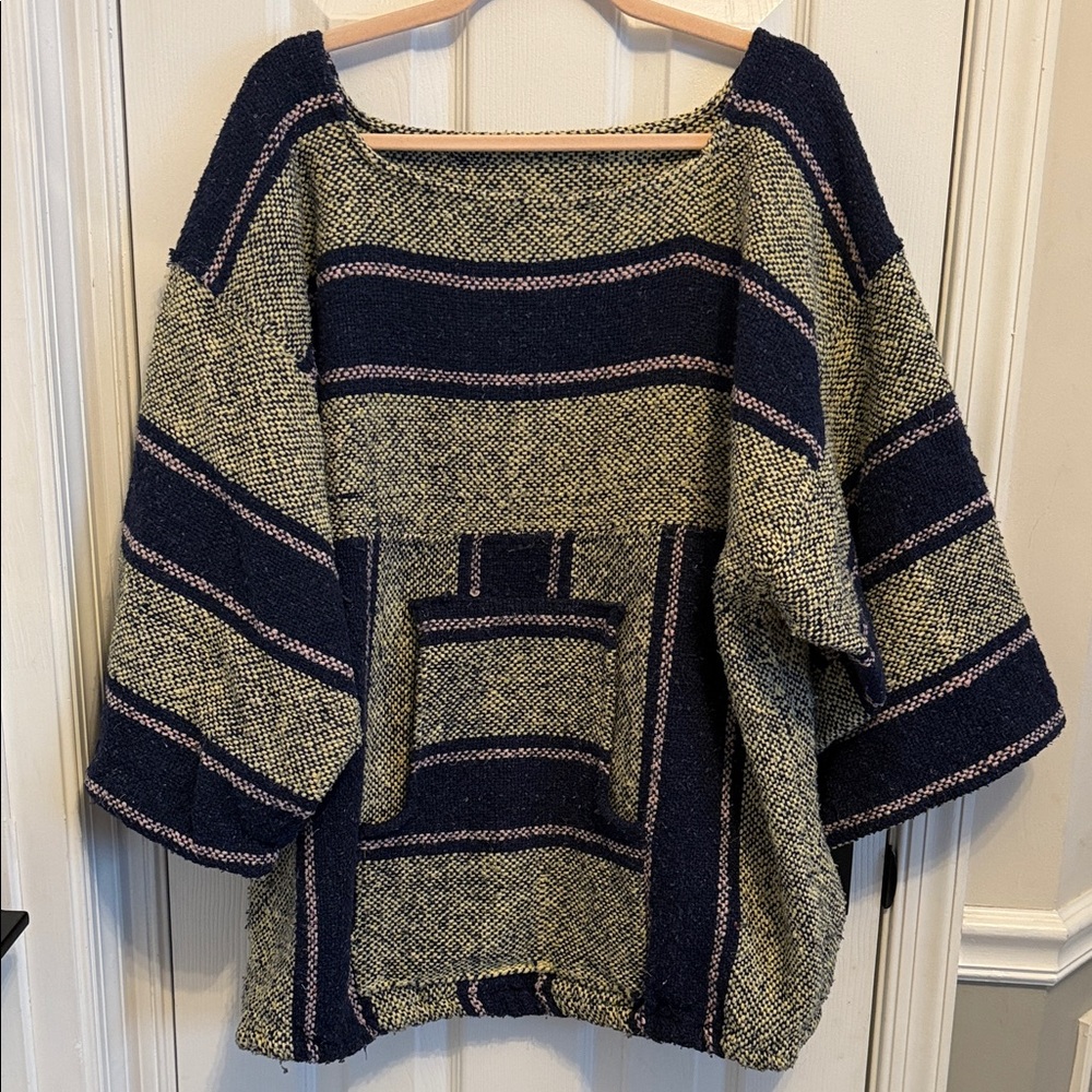 Baja Woven Square Neck Pullover OS